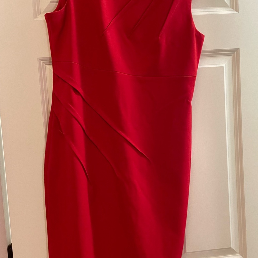 Calvin Klein red cocktail dress size 10
